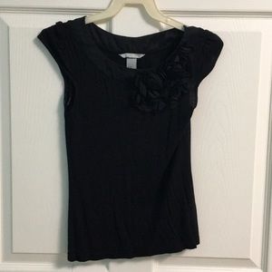 H&M top with flower detail XS